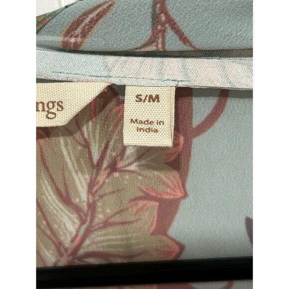 Soft Surroundings Floral Tassel Kimono Shawl Wrap Sz Small - Picture 6 of 12